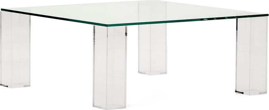 Skleněný konferenční stolek 85x85 cm Adularia – Kave Home