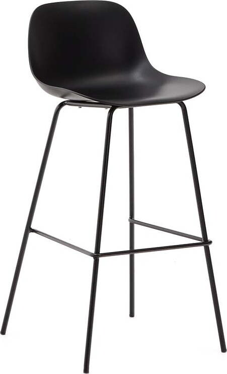 Černá barová židle (výška sedáku 74 cm) Altea – Kave Home