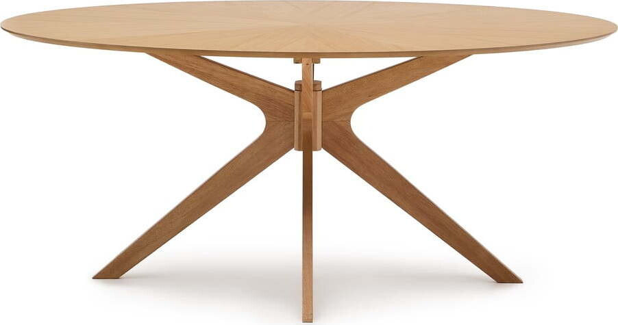 Jídelní stůl s deskou v dubovém dekoru 110x180 cm Naanim – Kave Home