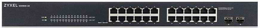 GS1900-24-EU0102F 24x 1GbE, 2x Sfp, 8K Mac pole