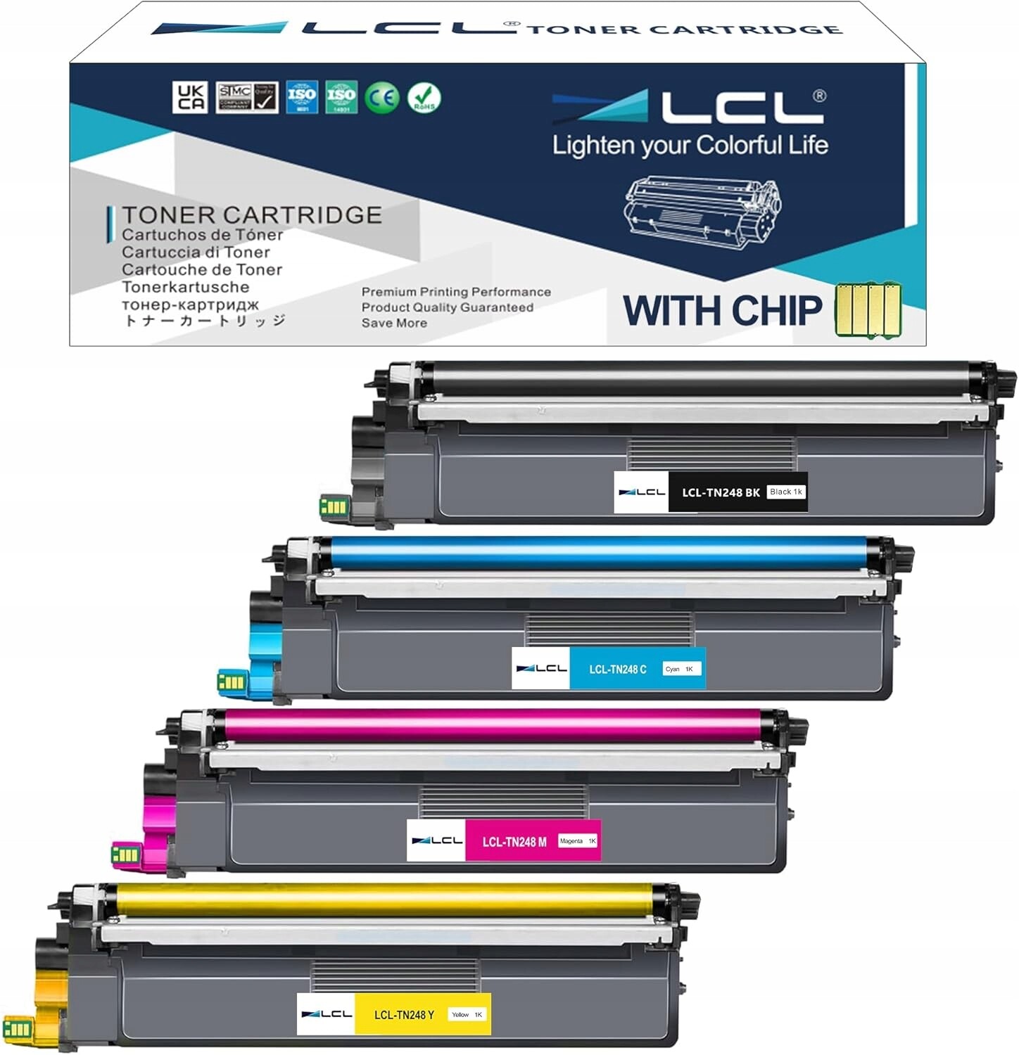 Sada tonerů LCL-TN248 (bk/c/m/y) náhradní pro Brother 4-pack