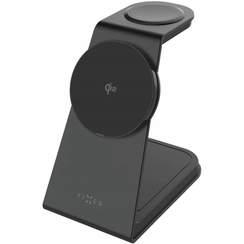 Bezdrátová nabíječka 3v1 pro MagSafe Qi2 15W Fixed, rychlá, silná hliníková