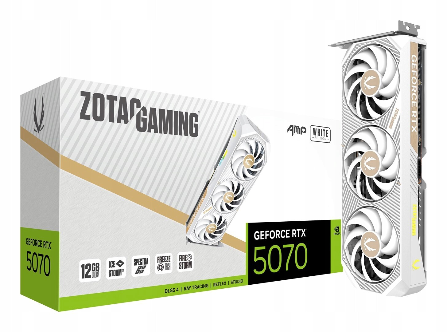 Grafická karta Zotac Rtx 5070 12GB Amp White