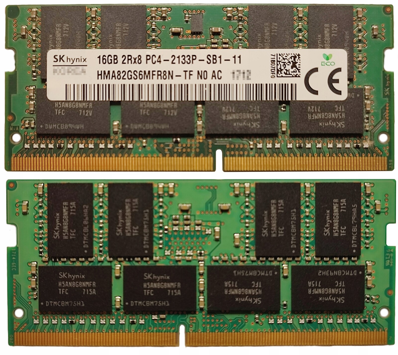 16GB 1*16GB Hynix DDR4 2133MHz 1.2V HMA82GS6MFR8N-TF N