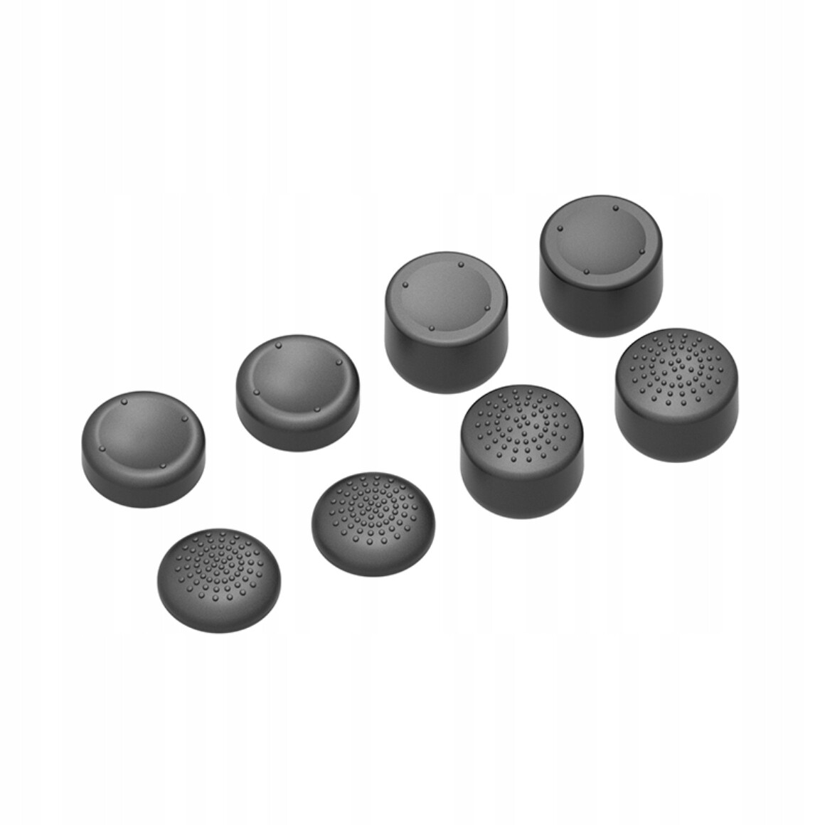 8x překrytí gumičky gripy na knoflíky analogy pad PS5 PS4 Xbox 360 Černé