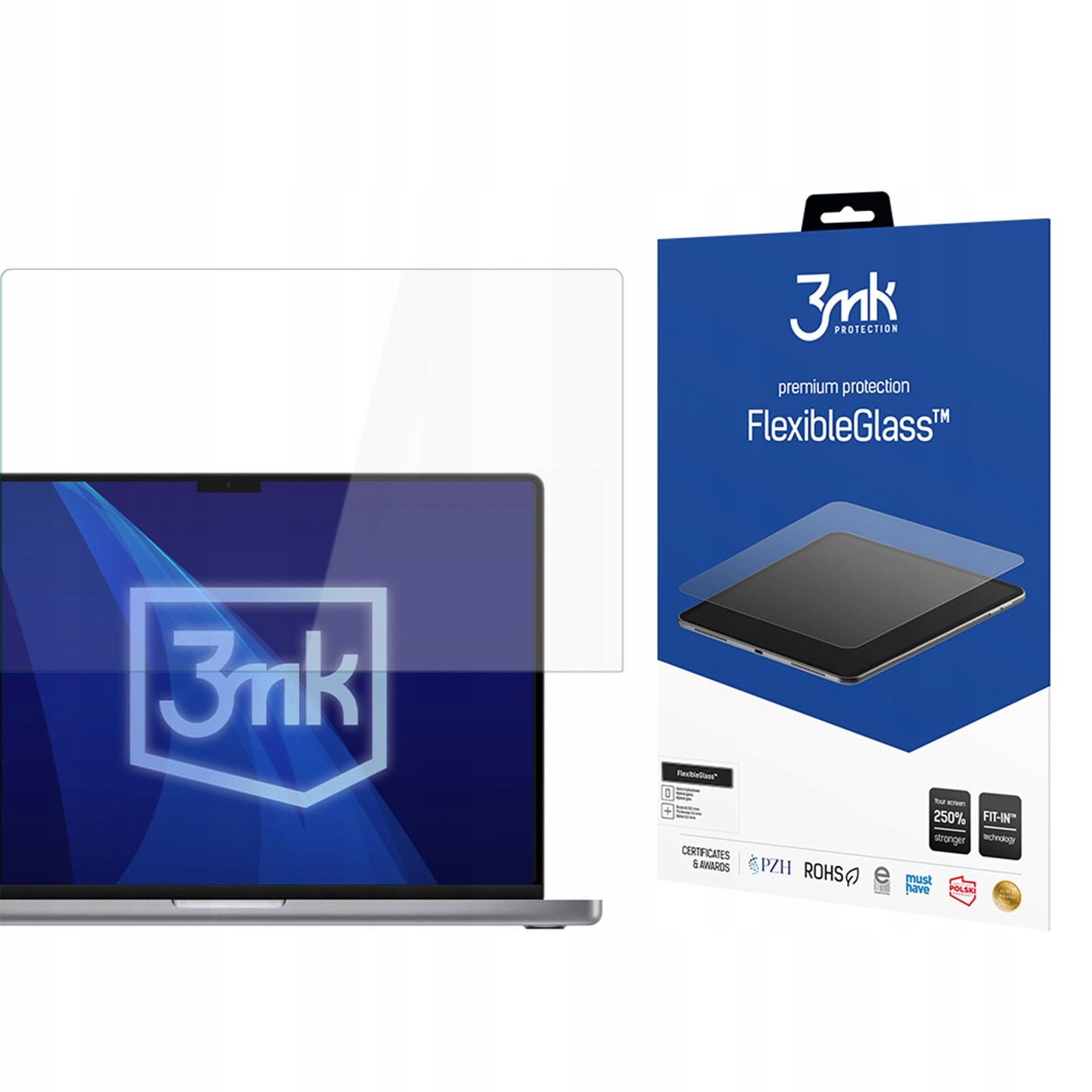 Sklo na displej Apple Macbook Pro 16 M1/M2/M3/M4 3mk Flexible