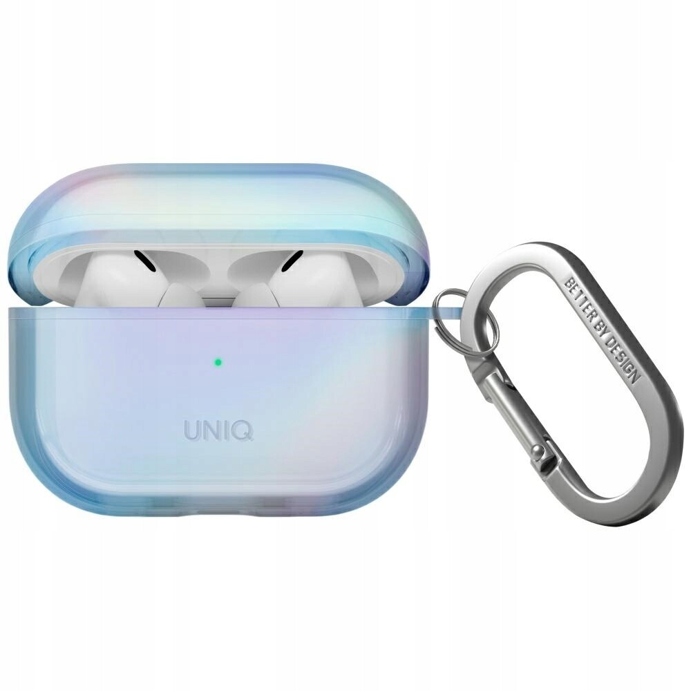 Pouzdro Uniq Iridescia pro AirPods Pro 2 Hang Case modré