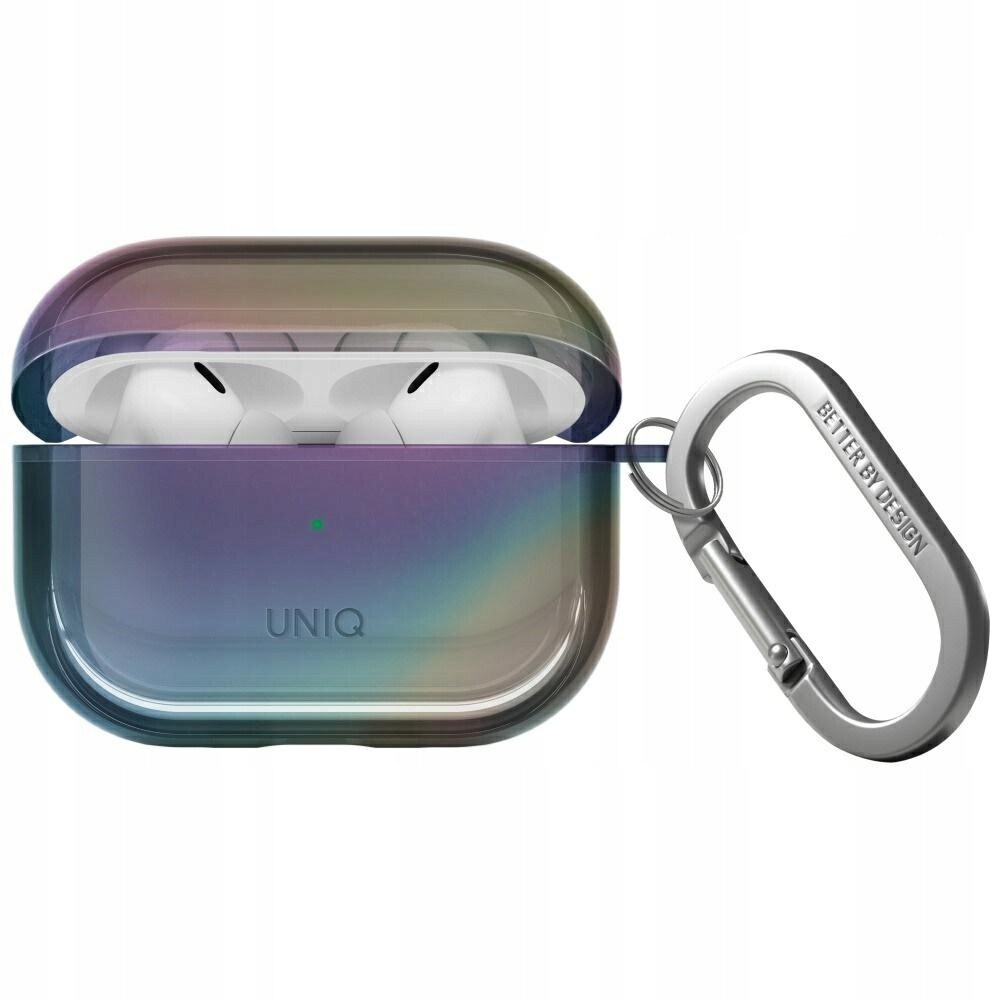 Pouzdro Uniq Iridescia pro AirPods Pro 2 Hang Case půlnoční quartz
