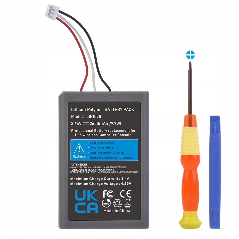 Baterie akumulátor výkonná nabíječka Dualsense 2650 mAh PS5 LIP1078 nářadí