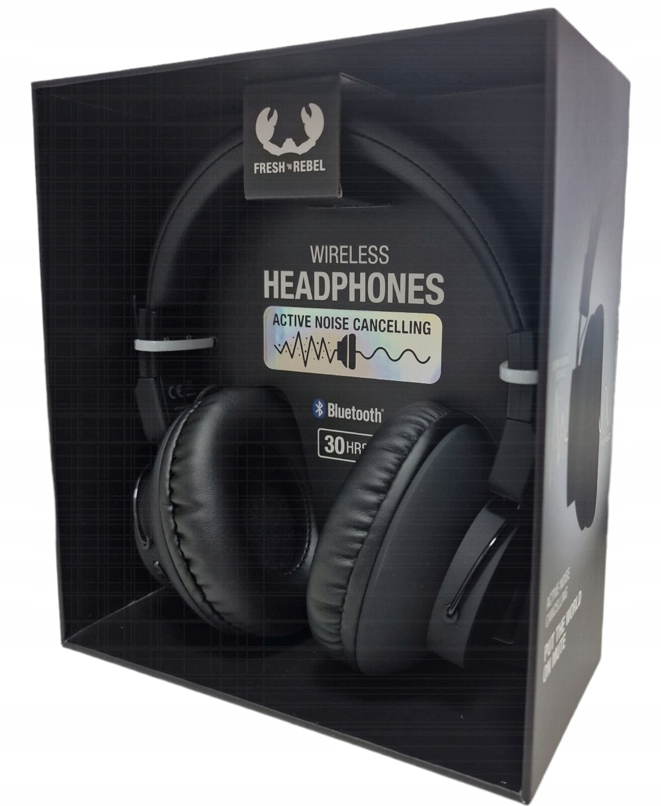 Fresh n Rebel Bezdrátová sluchátka přes uši velká s redukcí šumu černá