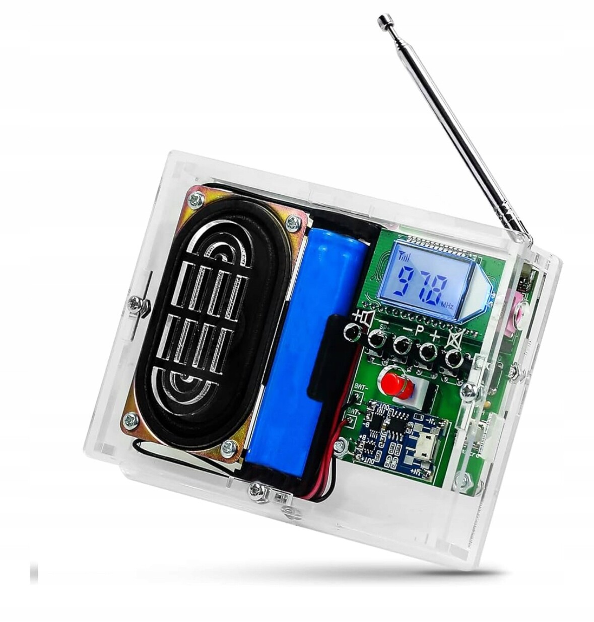 Fm stereo rádio s LCD sadou pro sestavení Diy Kit sami