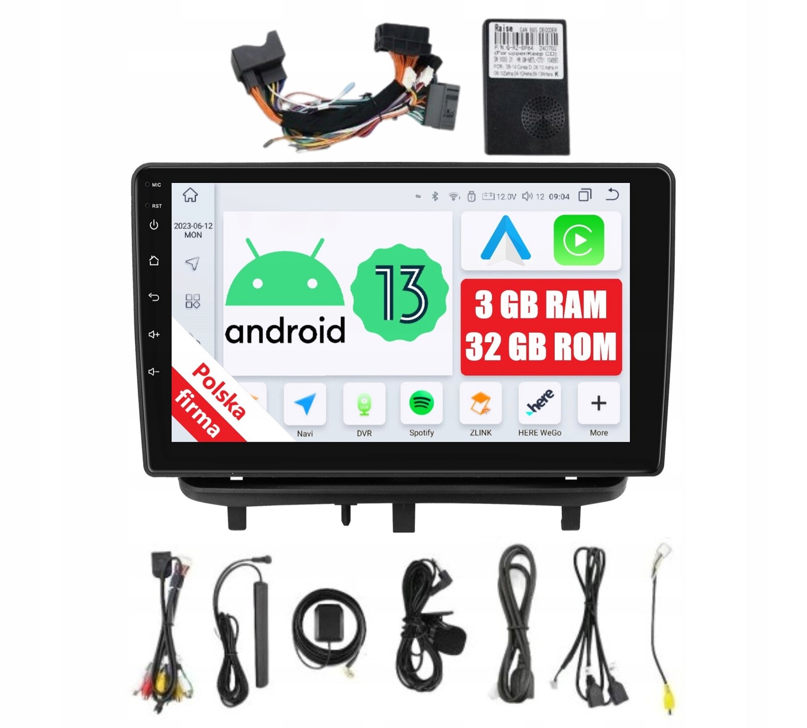 Rádio 2DIN Navigace Android Opel Corsa D 3/32 Gb Dsp Carplay Lte