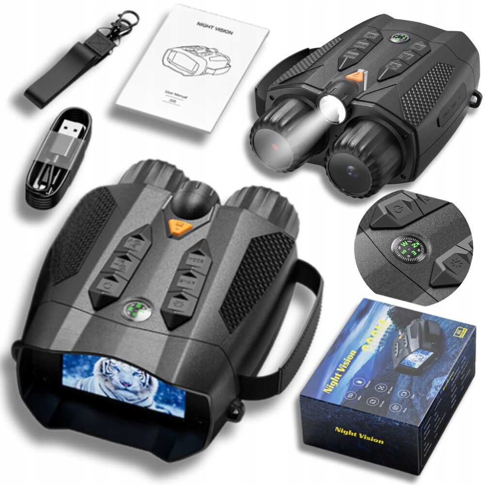 Dalekohled pro noční vidění s infračerveným viděním 800 m Zoom x10 5000 mAh 3