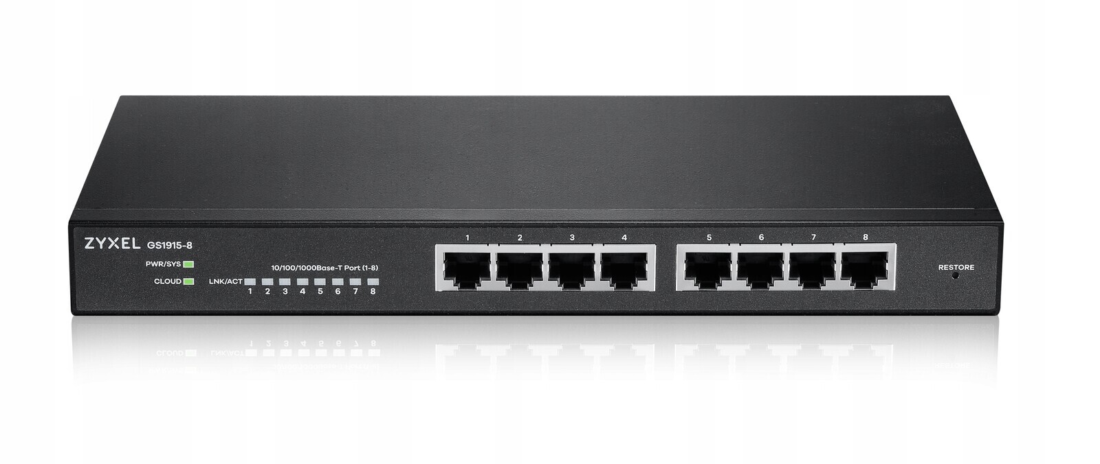 switch Zyxel GS1915-8 spravovaný Gigabit Ethernet
