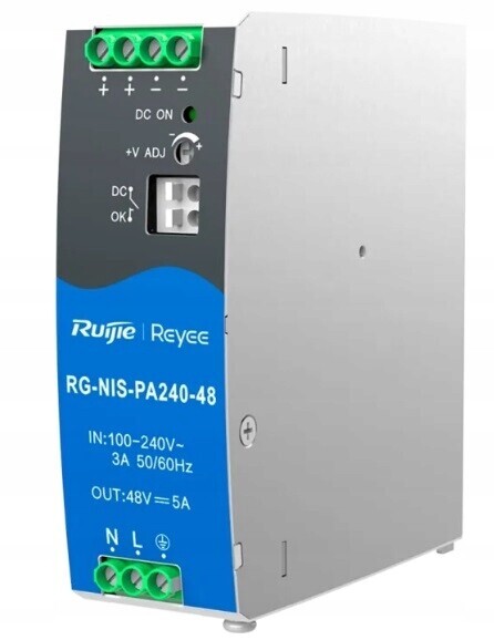Napájecí adaptér pro switch RG-NIS-PA240-48, Ac/dc, 240W, Din Ruijie Reyee