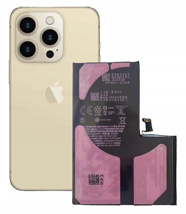 Baterie pro Apple iPhone 14 Pro Max 4770 mAh, možnost přepsání No Message