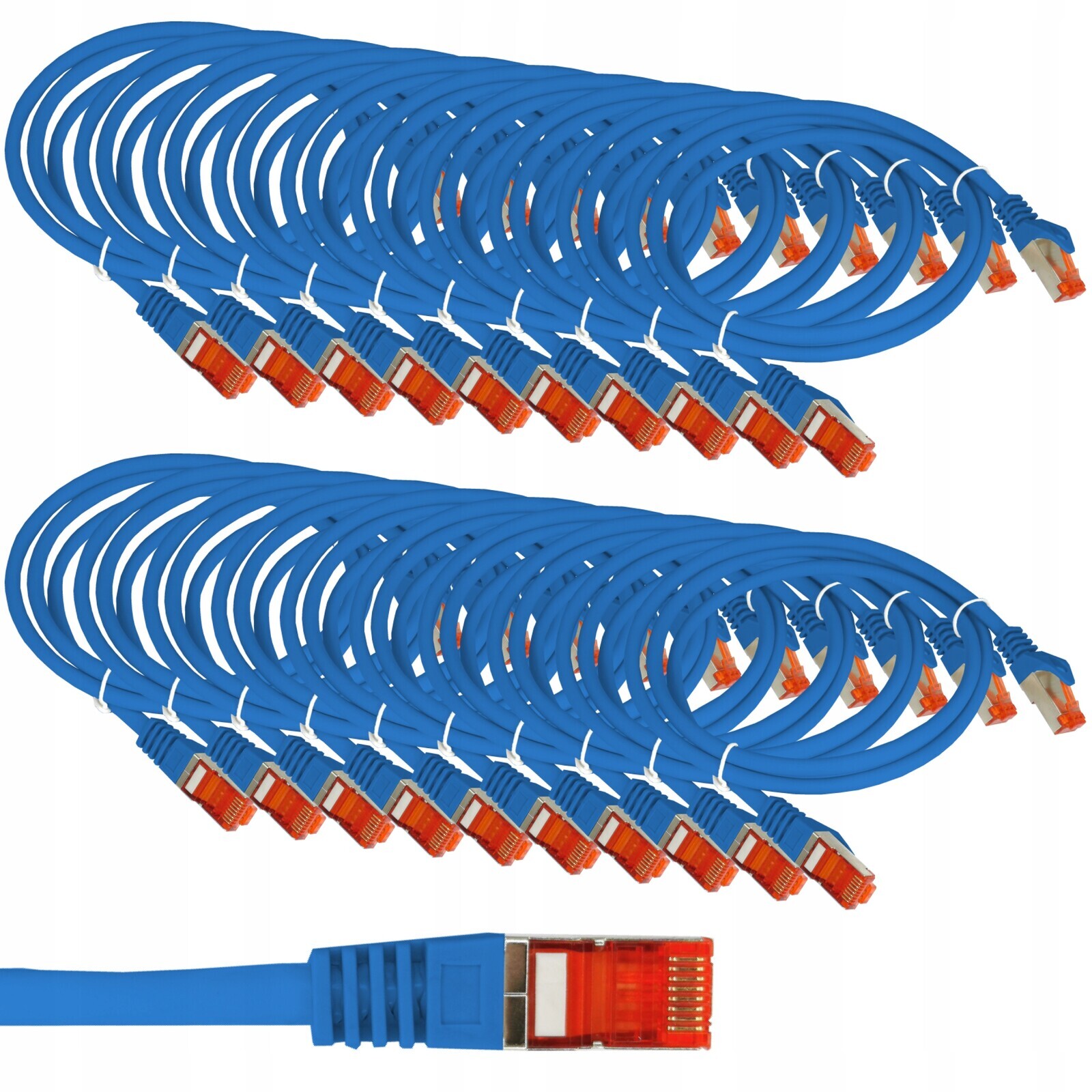 Patchcord síťové kabely 0,5 m kat.6 F/utp 20kusů