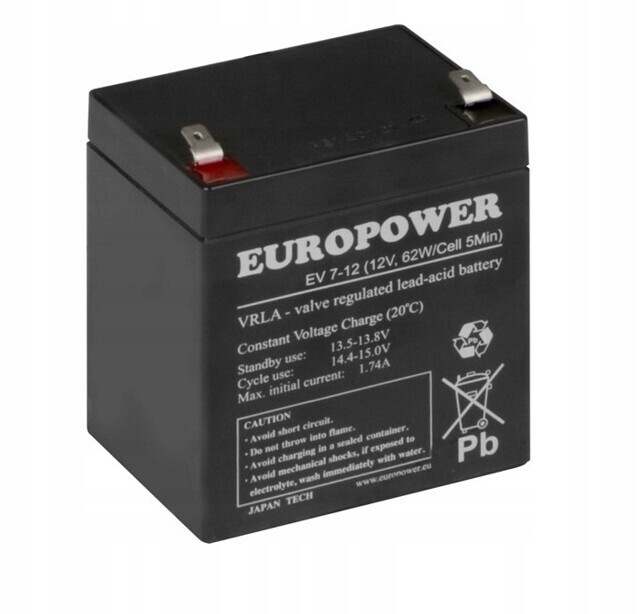 Akumulátor Ev 7-12 elektrické sekačky 12V 5.8Ah