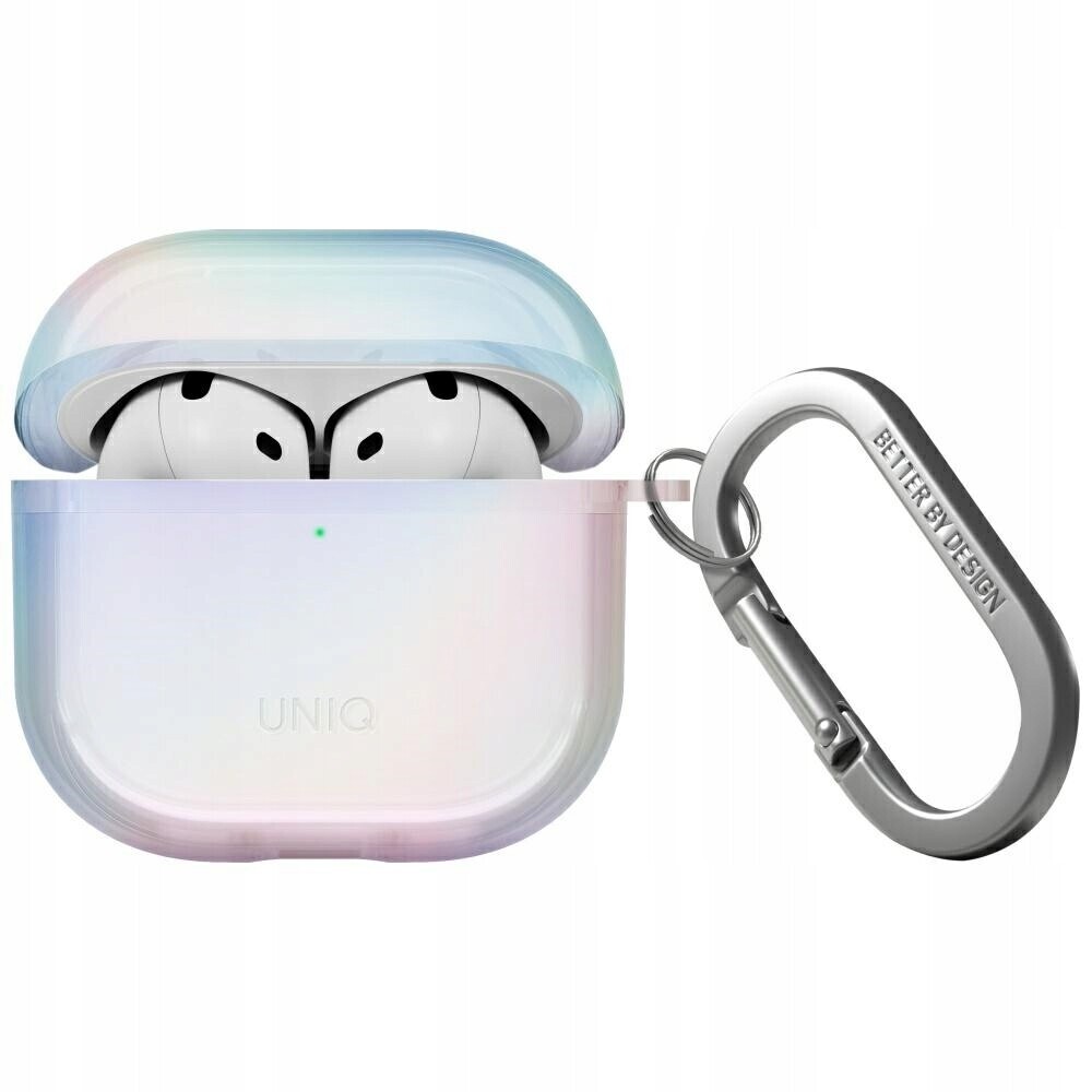 Pouzdro Uniq Iridescia pro AirPods 4 Hang Case holo quartz