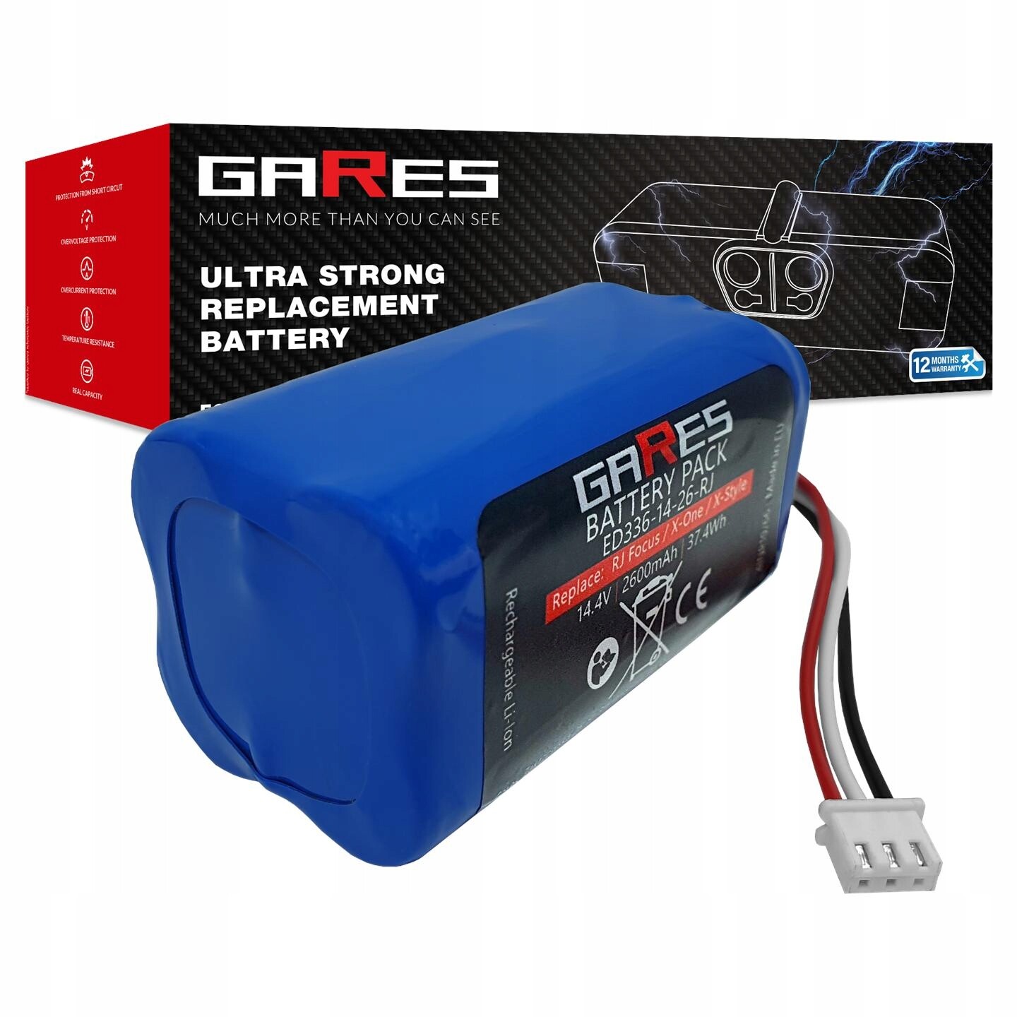 Baterie Akumulátor pro Blaupunkt BPK-VCBB1XB 14,4V 2,6Ah Li-Ion