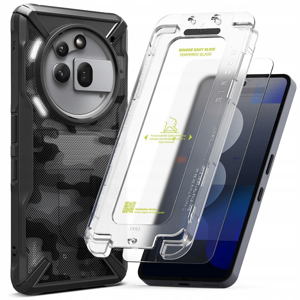 Ringke Pevné A Přiléhavé Pouzdro Nothing Phone 3A Pro 5G Camo 2-BALENÍ Sklo