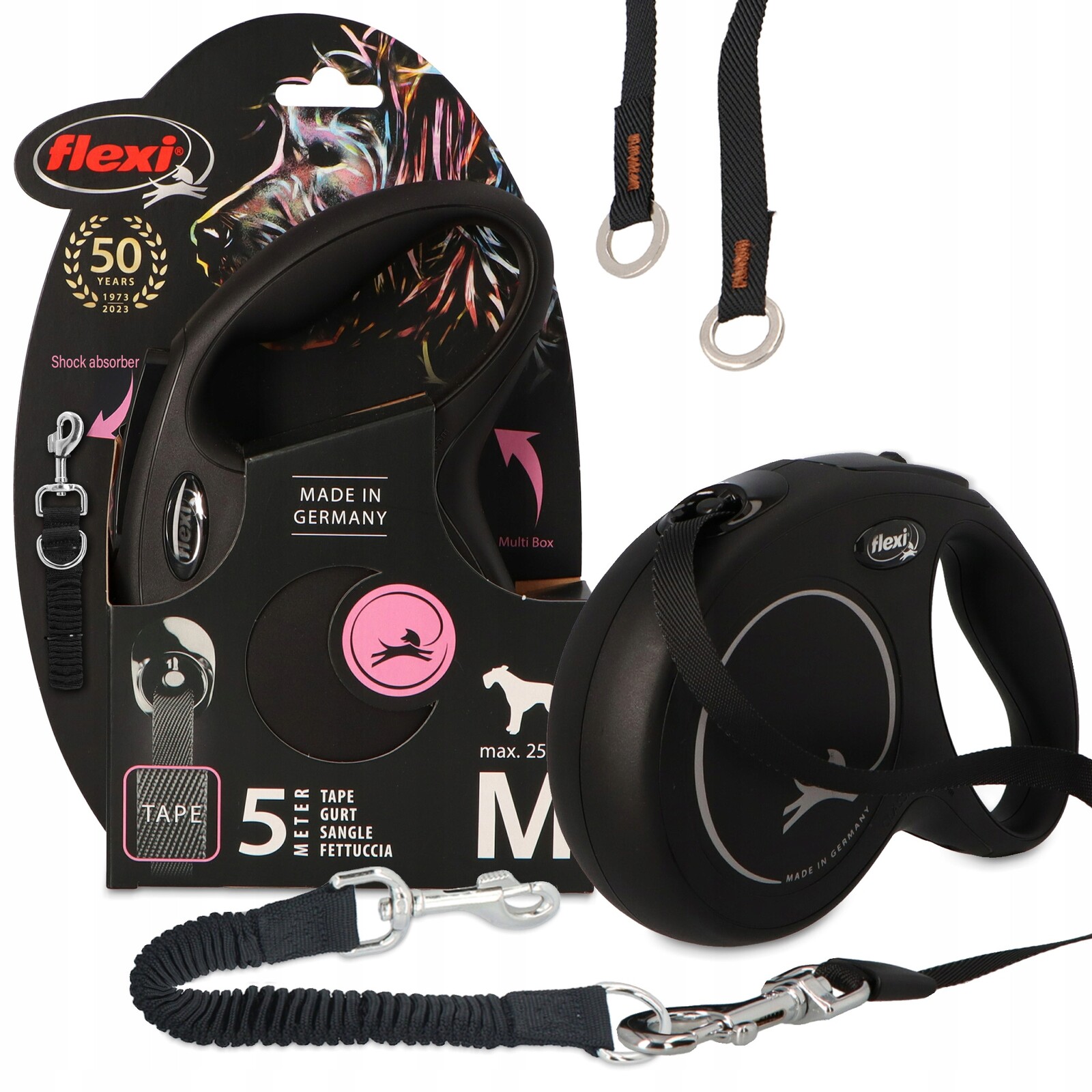 Vodítko Automatická Pro Psa 5 m Tlumičová páska pro vodítko pro trénink Elastická