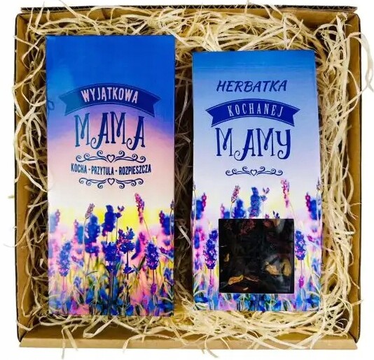 sada čokoláda čaj v krabičce Levandule