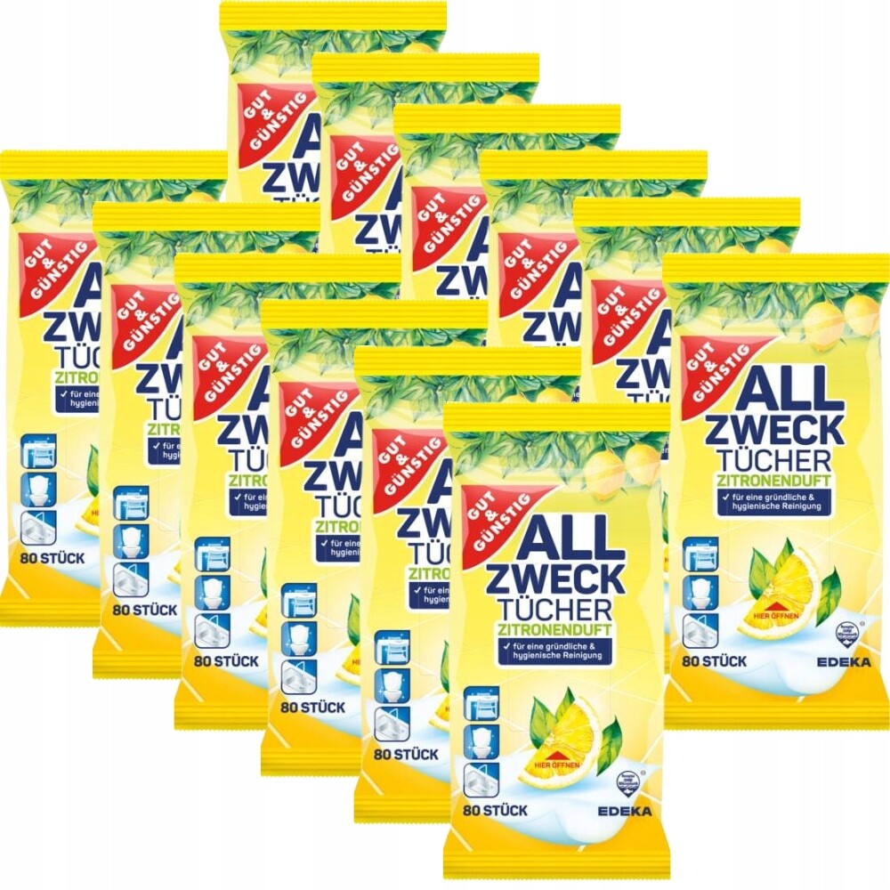 G&g Univerzální vlhčené ubrousky 12x80 ks