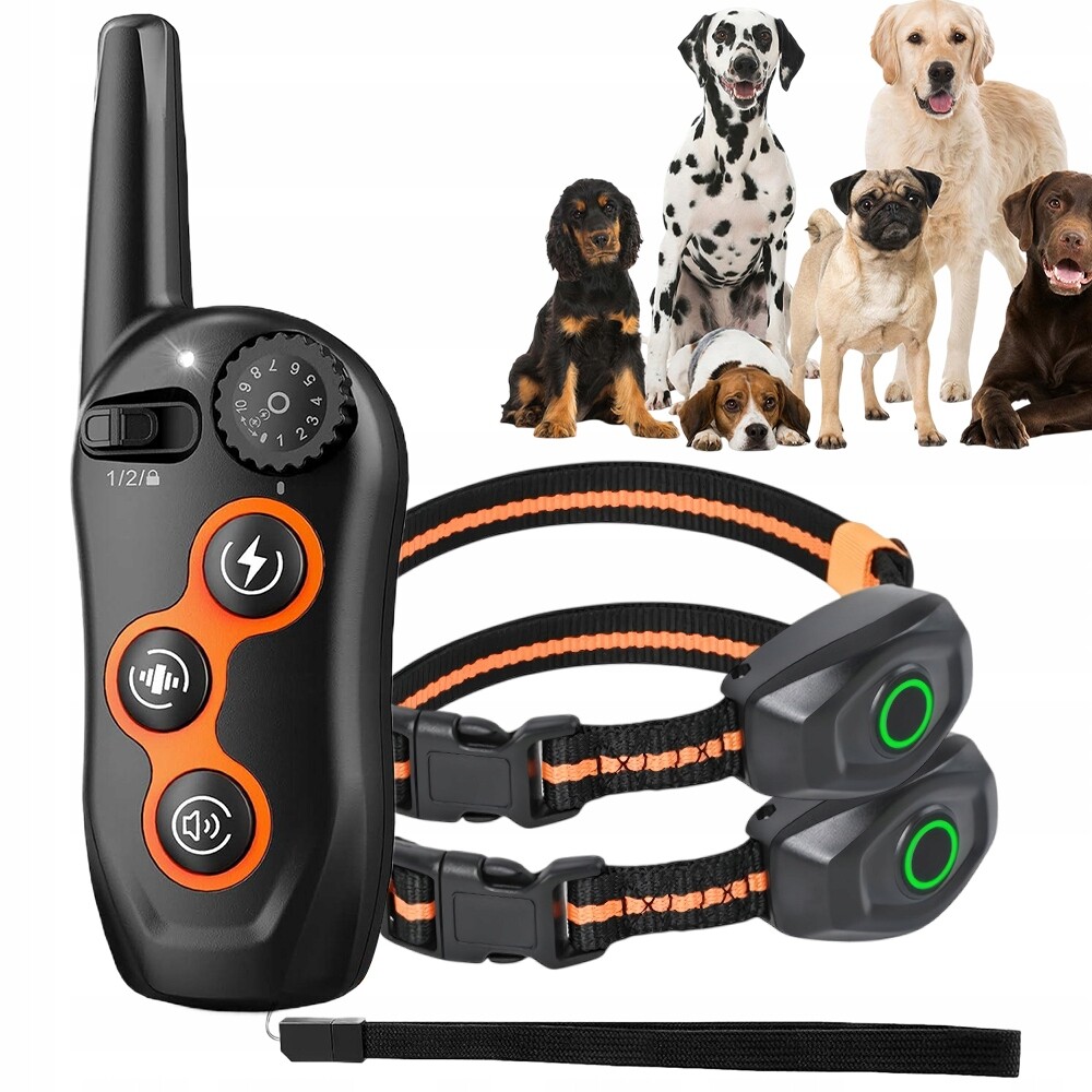 Výcvikový obojek pro psa s dálkovým ovládáním, 3 režimy, dosah 600 m