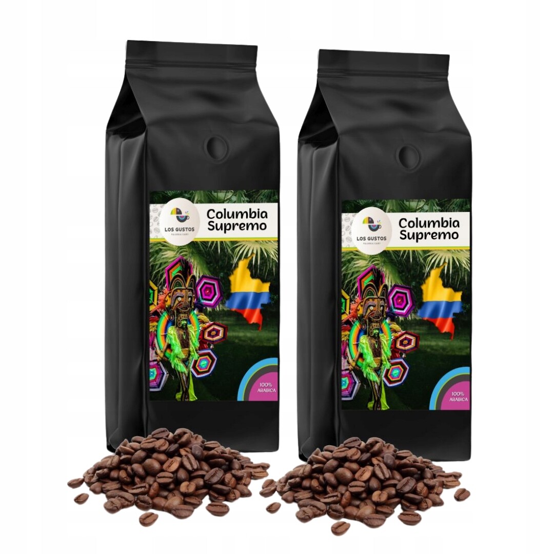 Káva zrnková Kolumbie Supremo 2x1000g Los Gustos