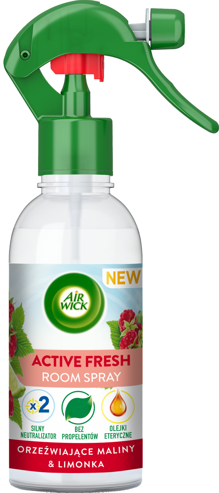 Air Wick Sprej neutralizující nepříjemné pachy Malina Limetka 237 ml