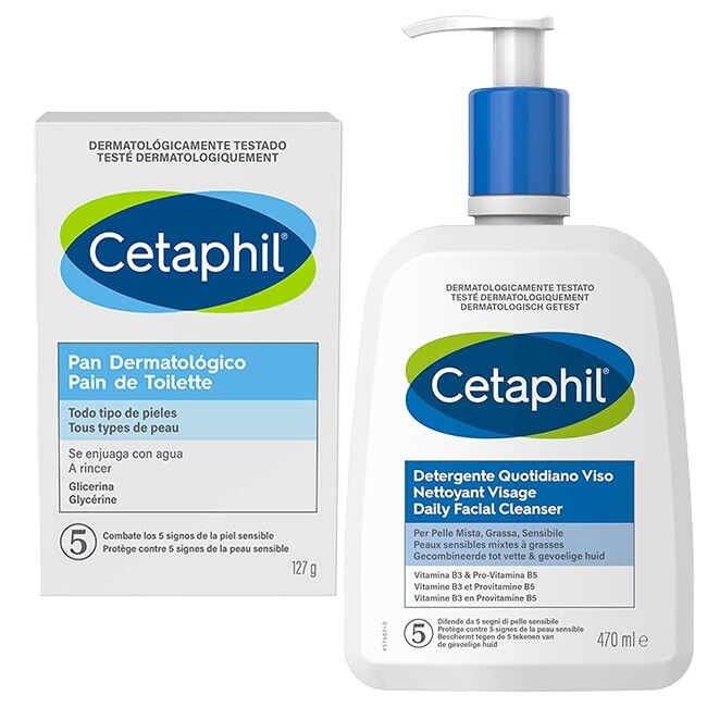 3x Čisticí kostka na tělo Cetaphil pro citlivou pokožku 127 g