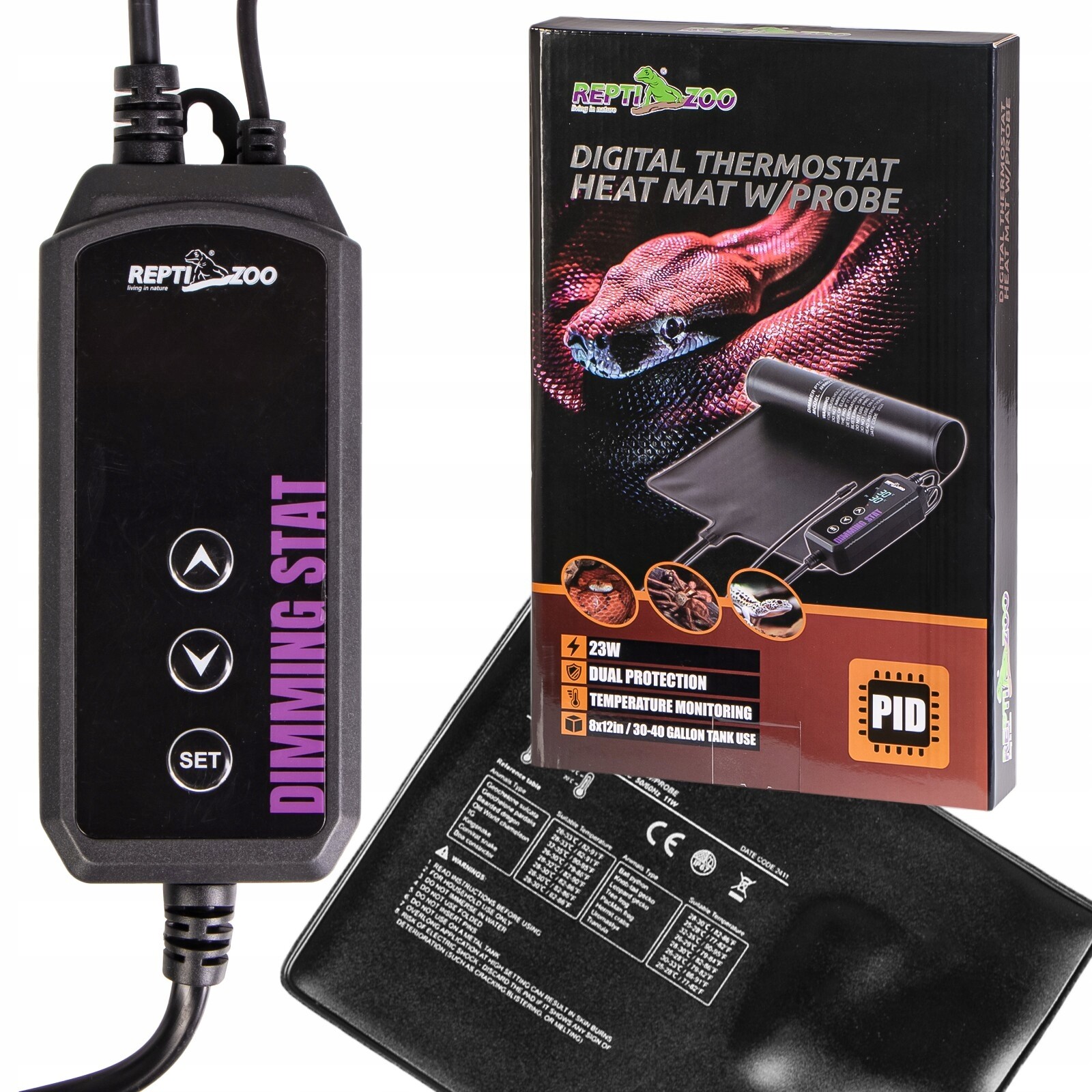 Vodotěsná Vyhřívací Podložka Pvc S Termostatem Do Terária Pro Plazy 36W