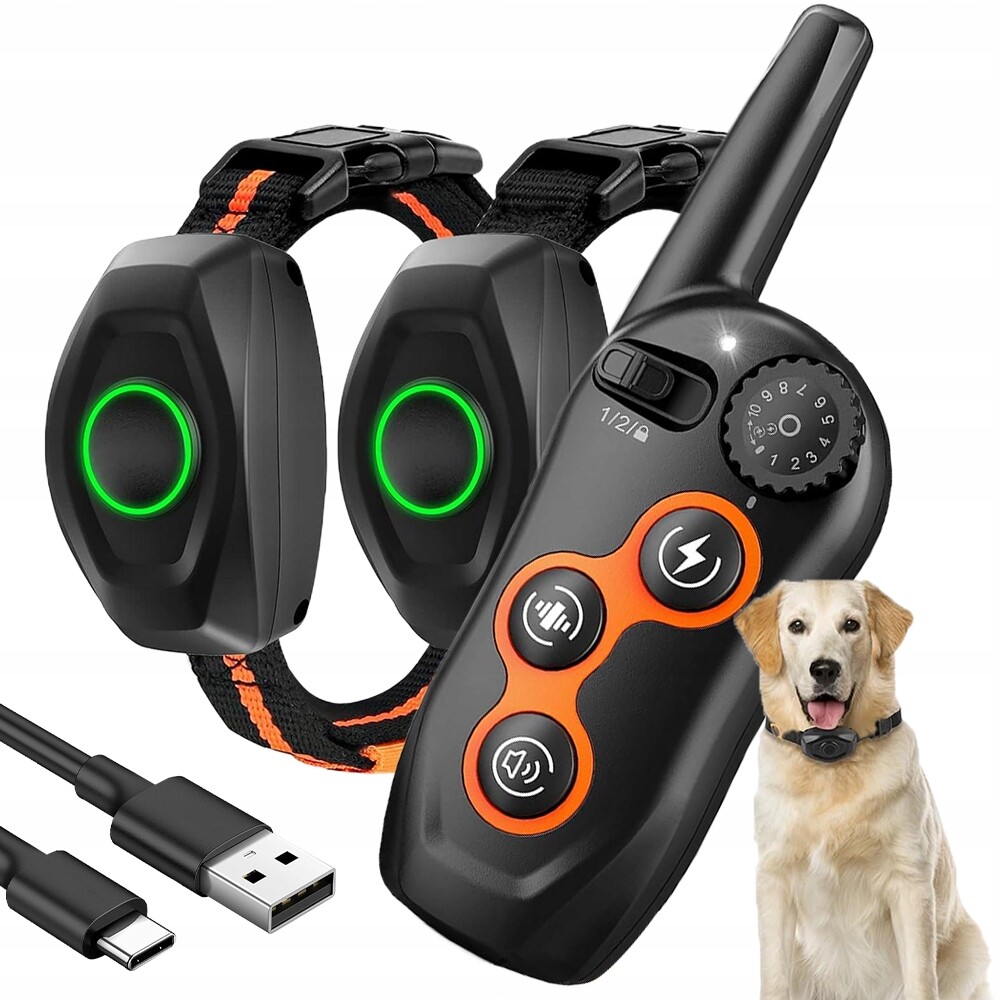 Elektrický Výcvikový Obojek Pro Psa 600 M, Voděodolný, 3 Režimy Dálkové Ovládání