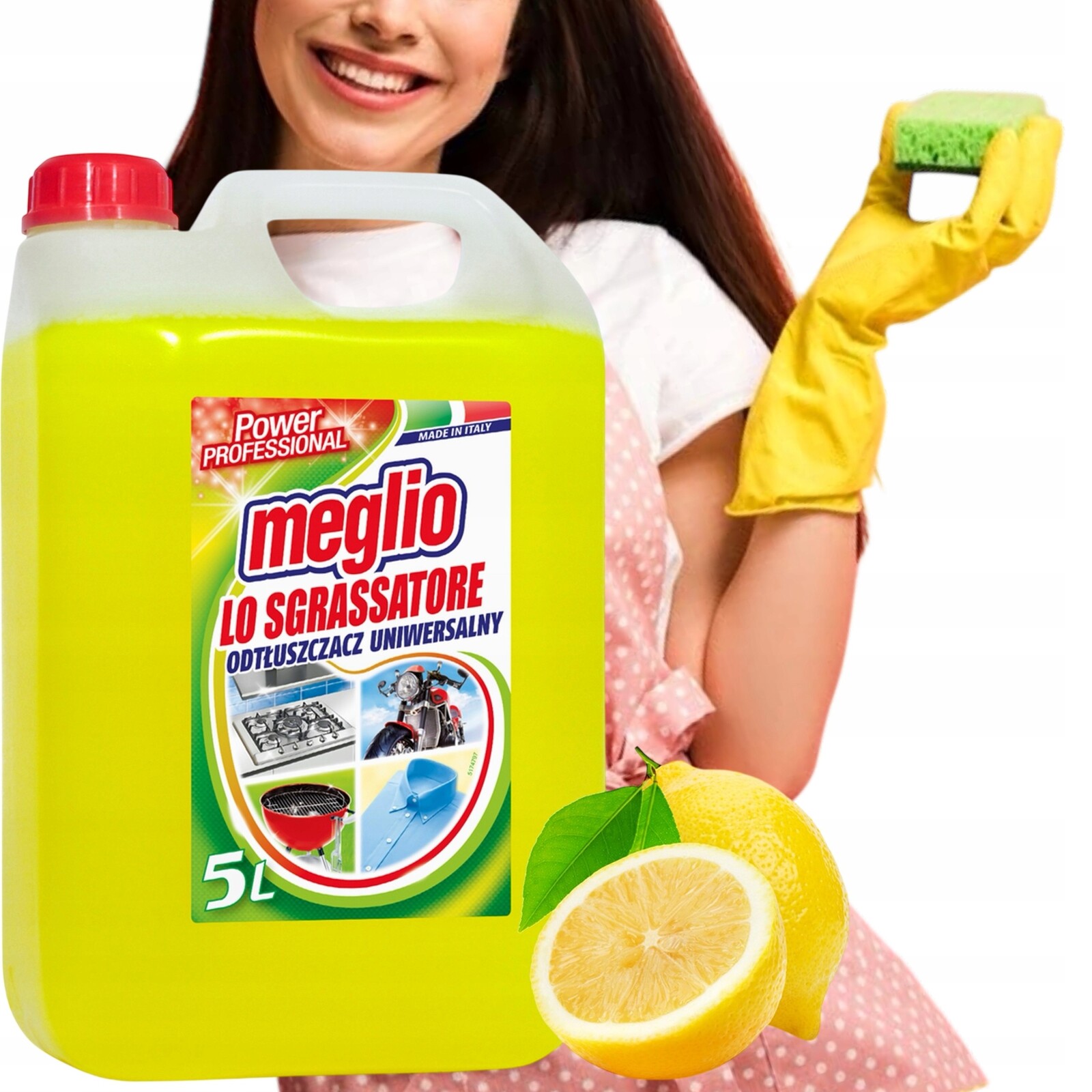 Aktivní Univerzální Odmašťovač Meglio Multifunkční Silný Odmašťovač 5 L