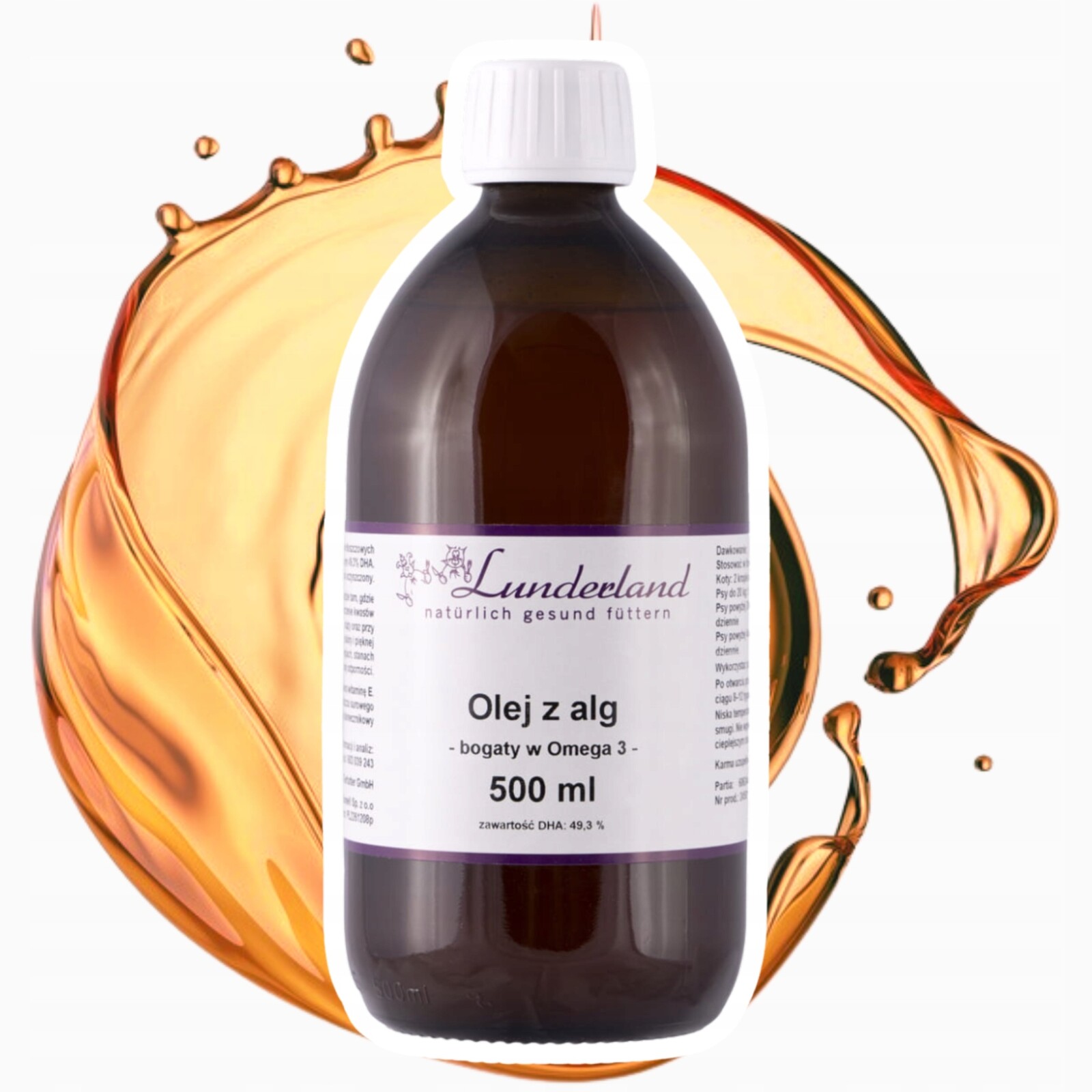Lunderland Olej z Alg Omega 3 podpora kůže srsti odolnost klouby srdce