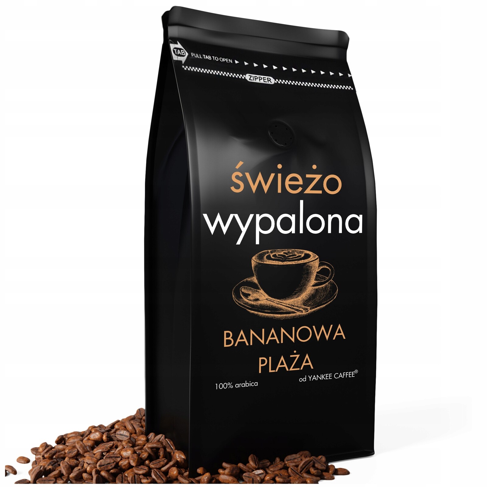 Káva zrnková do kávovaru 1 kg Čerstvě Pražená 100% Banánová příchuť arabica