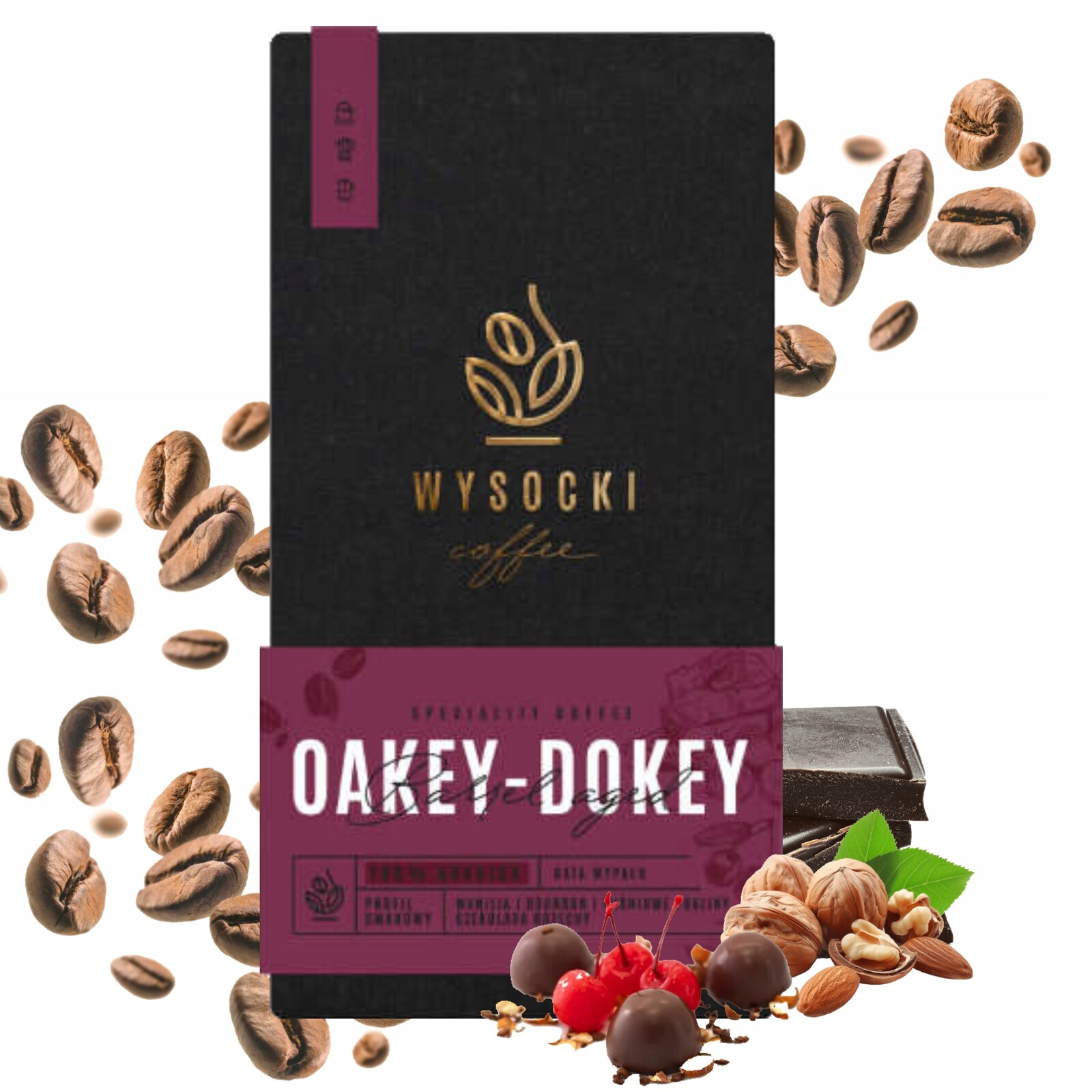 Káva zrnková Wysocki Coffee Oakey-Dokey Barrel Aged 100% Arabika 1kg