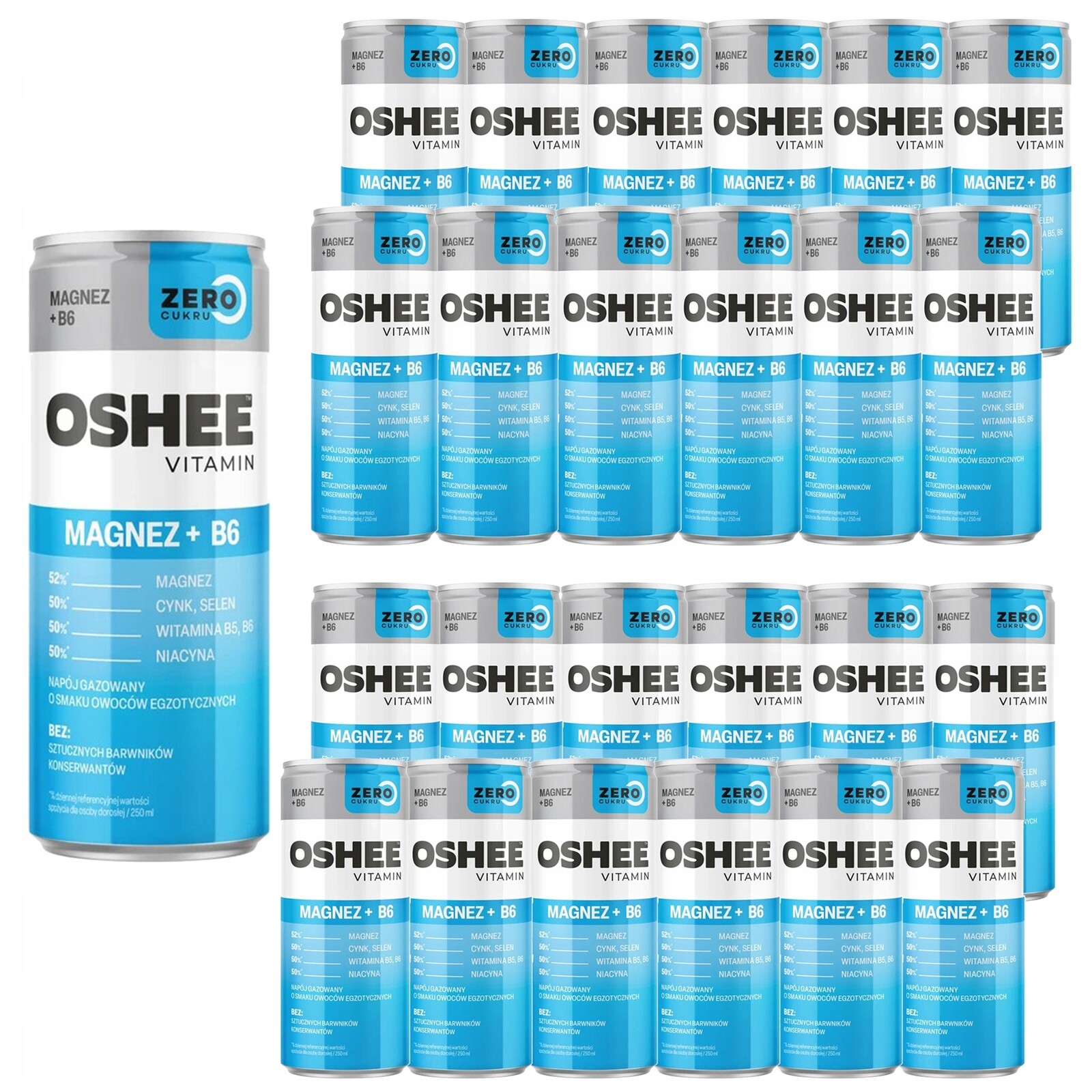 Oshee Vitamin Zero Hořčík Nápoj s příchutí bobulí acai měchunki 250 ml x 24 kusů