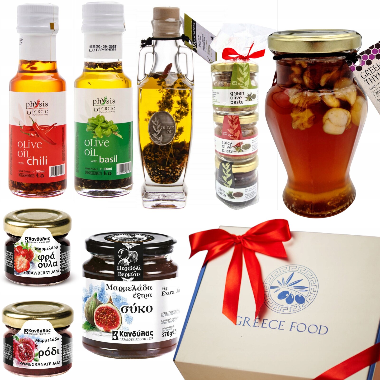 Dárková sada na svátek matek, babičky a dědečka, olivový olej z Řecka