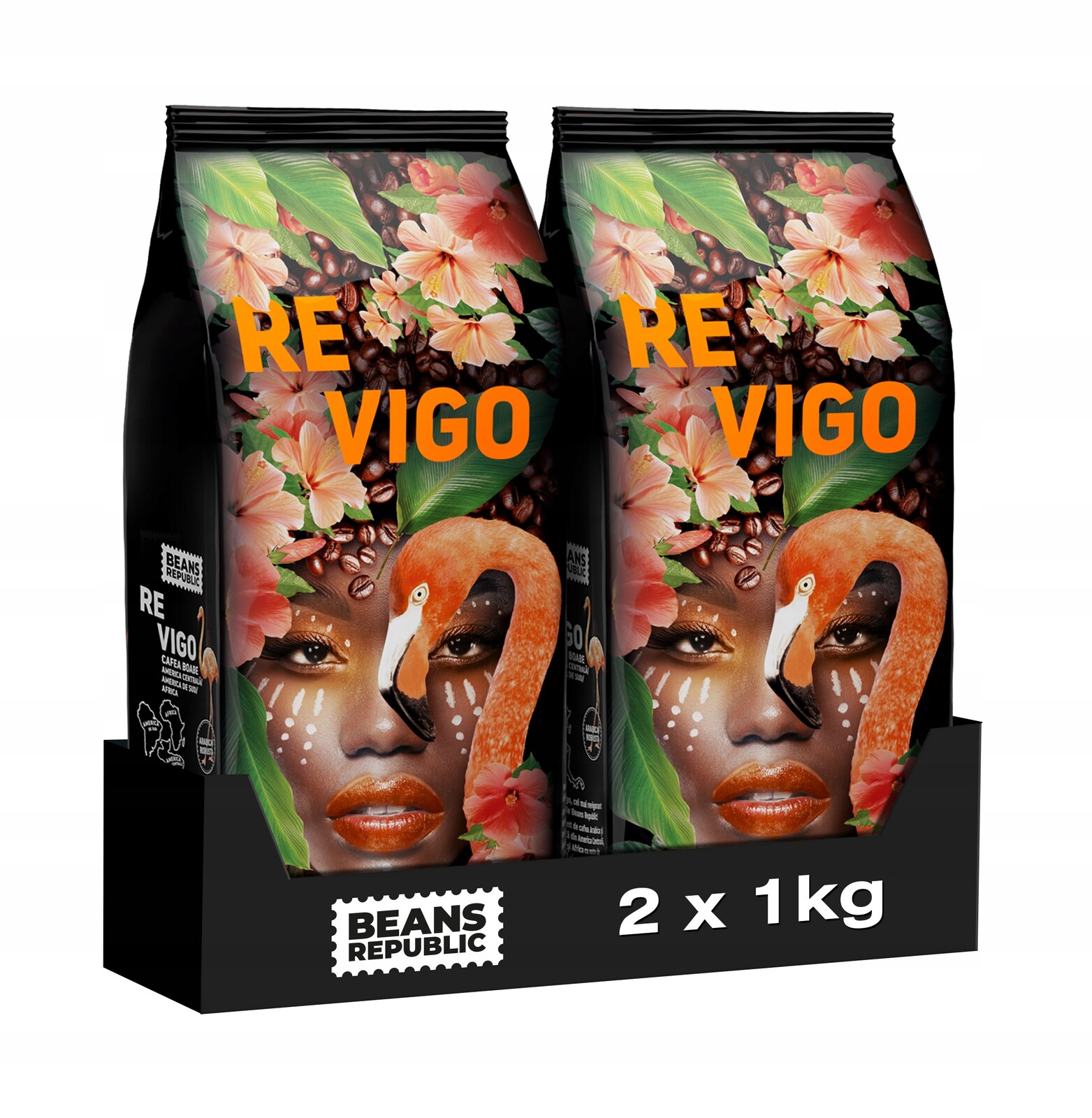 Káva zrnková Beans Republic Revigo 100% Arabica 2x1kg