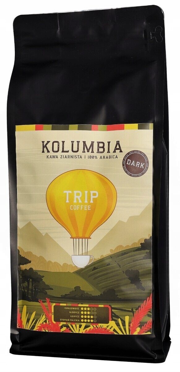 Káva zrnková Trip Coffee Kolumbie Dark 100% Arabika 1 kg