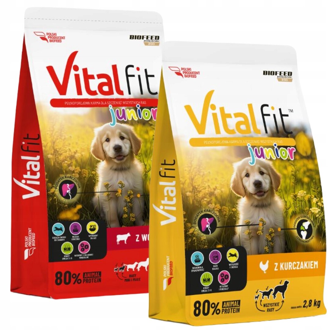 Biofeed Suché krmivo pro štěně s hovězím masem 2,8 kg kuřecí maso 2,8 kg