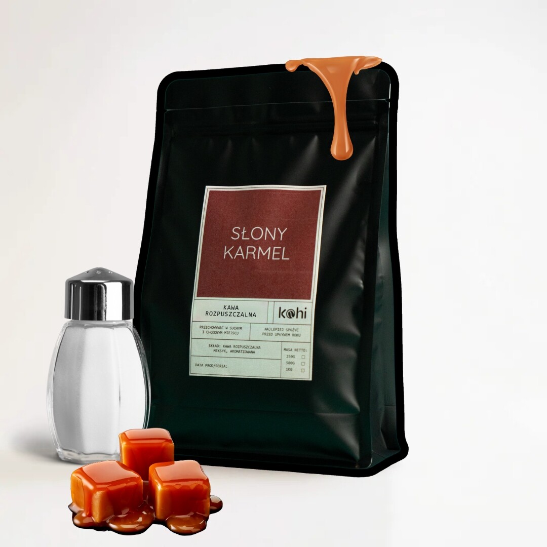 Káva Chutná Rozpustná Slaný Karamel 500 g Kohi Salt Caramel