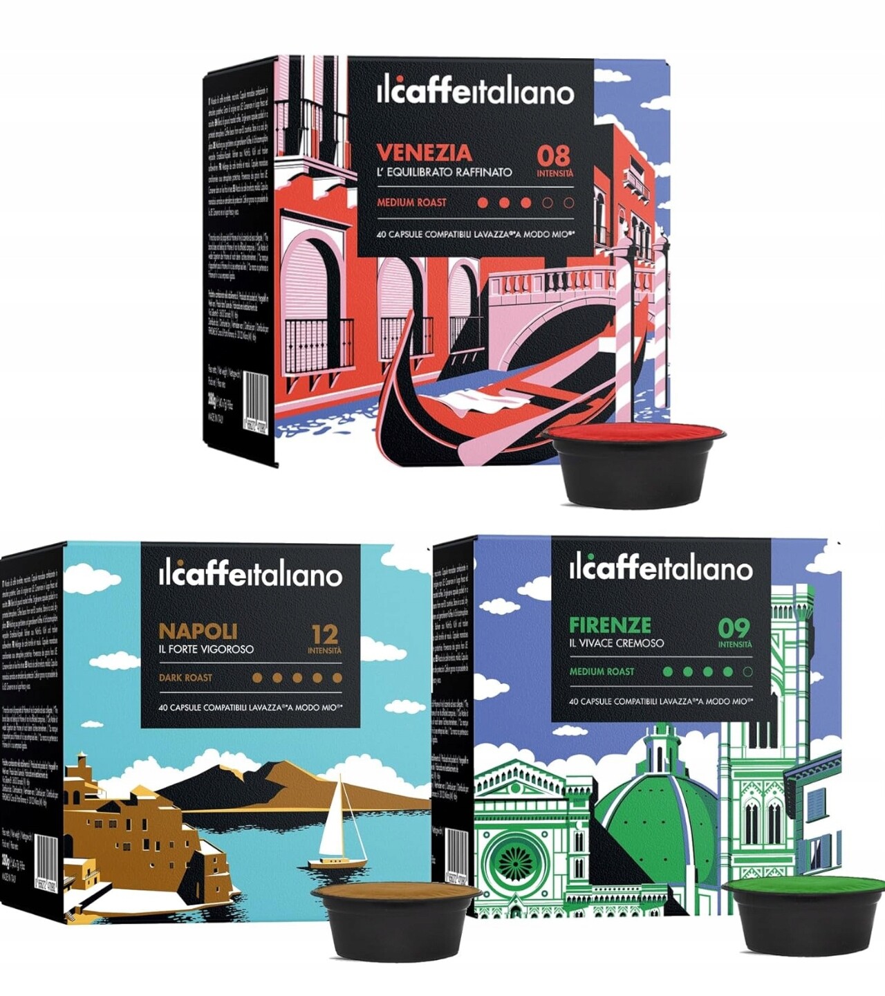 Il Caffè Italiano 120 kapslí na kávu s systémem Lavazza A Modo Mio