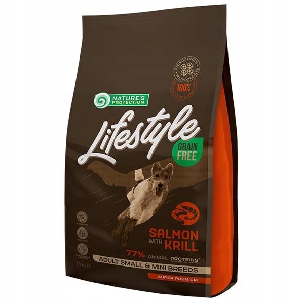 Nature's Protection Dog Dry LifeStyle Gf Salmon Sb 1,5 kg