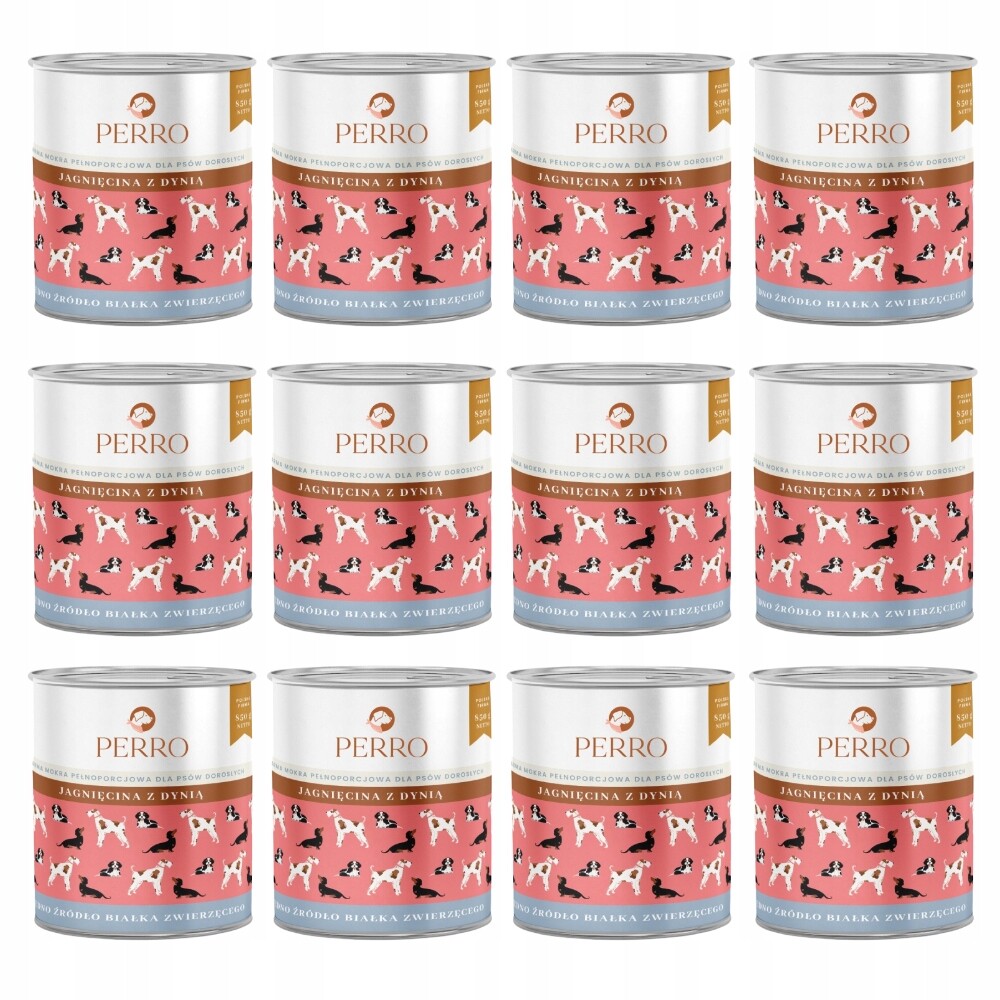 Perro Jehněčí s dýní 12 x 800 g monoproteinové krmivo pro dospělé psy