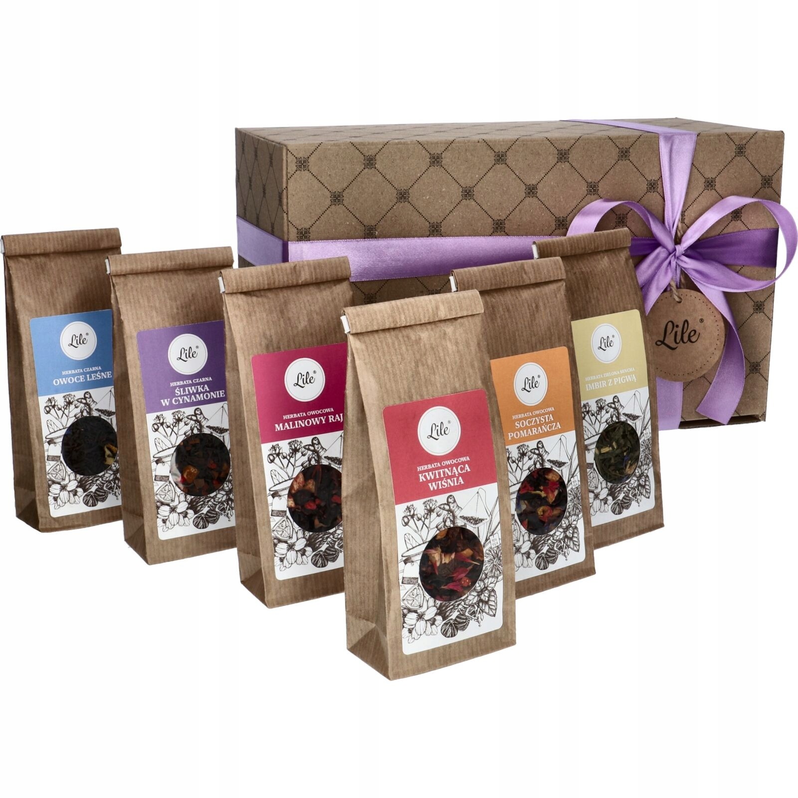 Dárková sada čaj 6 různých příchutí krabička pro přítele dárek