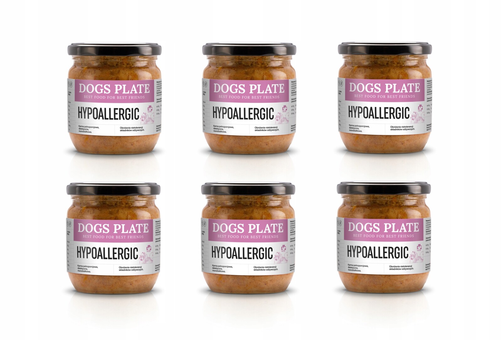 Dogs Plate Vet Hypoallergic kozí 6x360g pro Psa