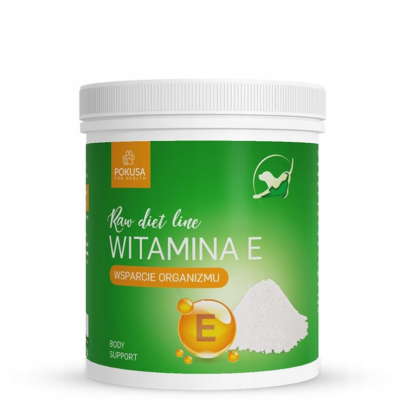 Pokusa RawDietLine Vitamin E ve formě prášku pro psy a kočky